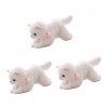 Totority Poupée De Chat 3 Pièces Simulé Cm Animal Enfants Blanc Cadeau Bureau Dessin Animé Décoration Poupée Jouet Maison Esc