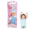 Poussette de poupée pour Tout-Petits,Ensemble de Landau Pliant Soft Body Babies Doll Inclus Fun Play Combo Set - Funny Girl P