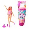 Barbie Lot Coffret Poupée Pop Reveal Série Fruit HNW41 + Poupée Chelsea Cutie Reveal Série Jungle HKR16 , 8 Surprises, Acc