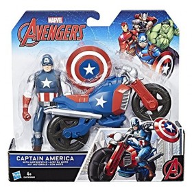 Marvel Avengers Captain America Figurine et véhicule 15,2 cm