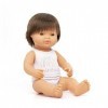 Miniland 31179 Baby Brown Hair Boy 38 cm