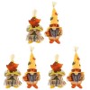 GANAZONO 4 Pièces Gnomes daction De Grâces Gnomes Suédois en Peluche Poupée GNOME du Jour De Thanksgiving Elfe Scandinave No