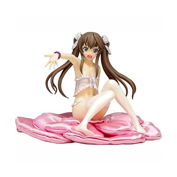 POMONO Waifu Figure Infinite Stratos Huang Lingyin 1/8 Anime Figure Double Queue de Cheval Maillot de Bain VER. Posture Assis