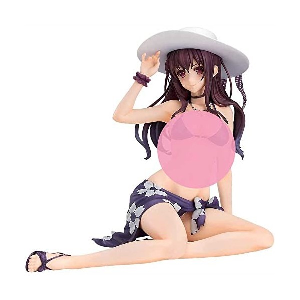 POMONO Waifu Figure Kasumigaoka Utaha 1/7 maillot de bain Ver. Anime Figure maillot de bain VER. Posture assise modèle de pou