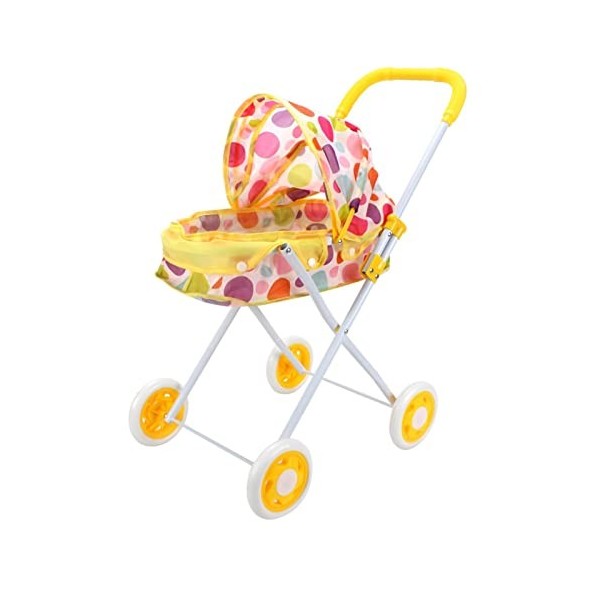 poupée,Poussette bébé réaliste pour poupées Pliable - Accessoires poupée avec poignée Confortable pour bébé poupée Ours en Pe