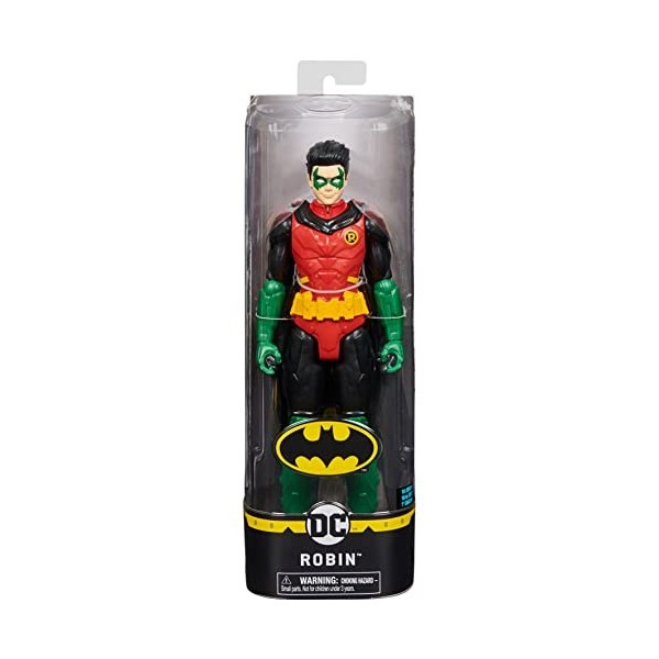 BATMAN Figurine Robin de 30,5 cm, pour Enfants à partir de 3 Ans, 6060023, Gris