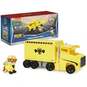 Patrulla Canina- Paw Patrol, Big Truck Pups, Camion transforme en Rubble avec Figurine daction à Collectionner, Jouets pour 