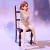 RIZWELLA Statue de personnage de poupée mignonne chaise Cannon Sister Misaka Mikoto Pose assise VER. Mignon Loli Girl Anime C