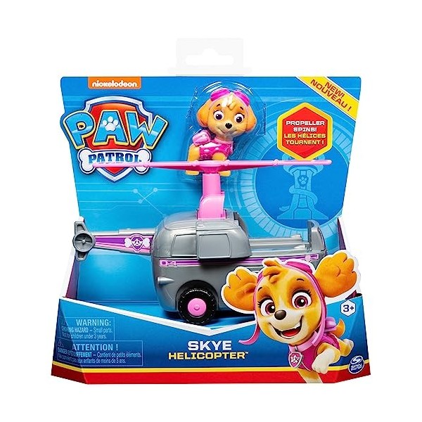 PAW PATROL Sélection Véhicules de Base avec Figures | Pat Patrouille, Figure:Skye