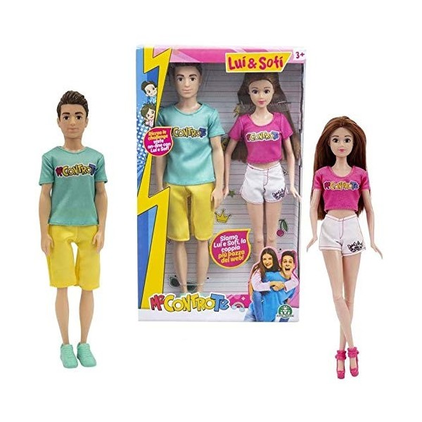 Giochi Preziosi - Moi Contre Vous Sofì et Luì Fashion Doll Couple, Multicolore, MEC33000