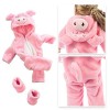 Vêtements De Poupée, Chaud Et Mignon, Pyjama Animal Une Pièce, Vêtements pour Fille, Jouet pour Poupée De 18 Pouces pour Enfa