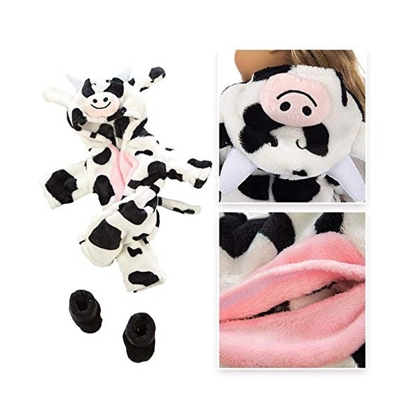 Vêtements De Poupée, Chaud Et Mignon, Pyjama Animal Une Pièce, Vêtements pour Fille, Jouet pour Poupée De 18 Pouces pour Enfa