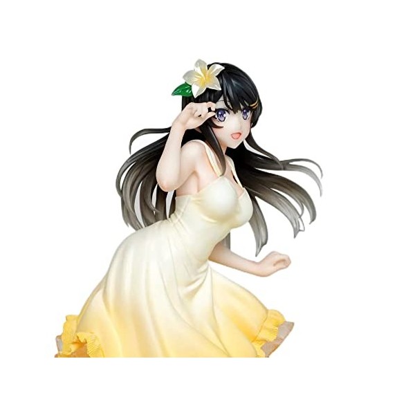 FABRIOUS Figurine Ecchi Sakurajima Mai - Robe dété Ver. Jolie poupée Chiffre danime Modèle de Personnage de Bande dessinée 