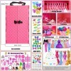 ebuddy Ensemble de 146 vêtements et accessoires pour poupée de 29,2 cm - Kit de conception tendance pour poupée de fille - Te