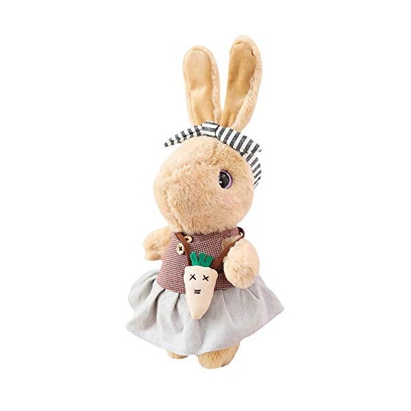 Mignon British Wind Bunny Little Girl Comforts Doll Couple Bunny Doll For Birthday Gift Cute British Wind Bunny Little Girl C