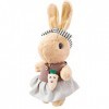 Mignon British Wind Bunny Little Girl Comforts Doll Couple Bunny Doll For Birthday Gift Cute British Wind Bunny Little Girl C