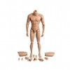 MDybf Accessoires masculins à léchelle 1/6, corps musculaire pour poupée Dessin, figurine daction de 30,5 cm, ensemble de f