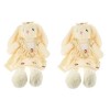 Totority 2Pcs Lapin Peluche Crème Glacée Peluche Fleur Jupe Beige Enfant