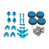 WANSUPYIN Kit de pièces métalliques de rechange pour voiture RC 2023 - Moyeu de direction + bras oscillants + tige de directi