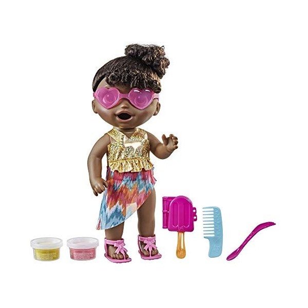 Baby Alive BA Sunshine Snacks BLK Hair,Noir