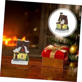 Totority 6 Pièces Micro Paysage Maison Vacances Action Figure Maison De Poupée Décoration De Noël Mini Statue De Jardin Minia