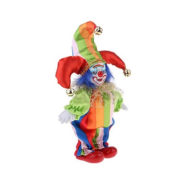 KODORIA Figurine de clown pour Halloween, décoration de table, bureau, 6