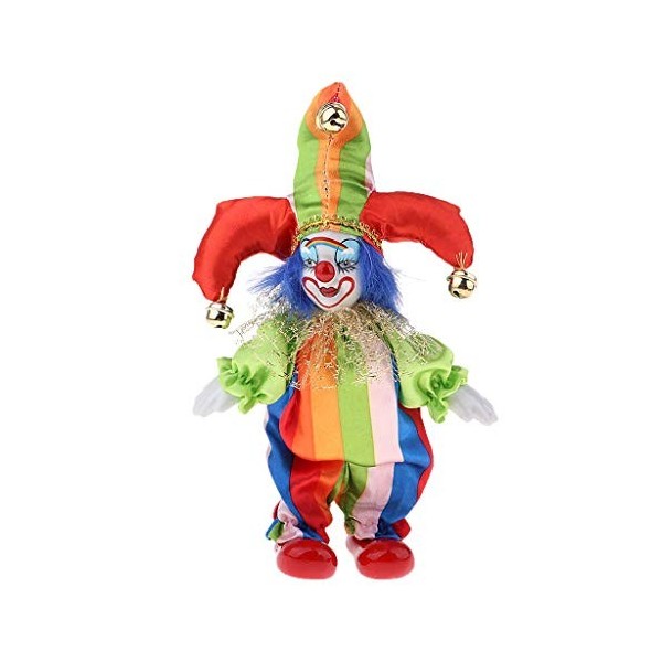 KODORIA Figurine de clown pour Halloween, décoration de table, bureau, 6