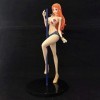 QDLONG Figurine Anime One Piece Nami 23 cm/9 Pouces Pole Dancing Belle Fille Action Figure Anime Modèle/Poupée/Statut Comic F