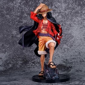 KAMFX Chiffre danime Figurine dune Seule pièce Monkey D. Luffy Posture Debout Figurine Statue en PVC de Dessin animé Jouet 