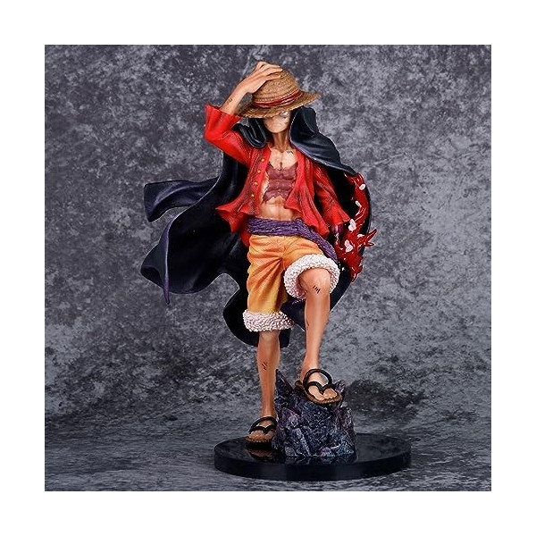 KAMFX Chiffre danime Figurine dune Seule pièce Monkey D. Luffy Posture Debout Figurine Statue en PVC de Dessin animé Jouet 