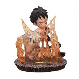 QDLONG One Piece Monkey·D·Luffy/Sanji 10cm/3.9inch Q Version Mignon Bataille Forme Action Figure Anime Figure/Poupée/Statue/M