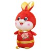 FOYTOKI 3Pcs Suffter Doll Red Lucky Festival Year Bunny Lunar Zodiac Gift Souvenir Décor Poupées Ornement Printemps Animal Ma