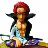 KAMFX One Piece Figure Shanks Drinking Scene Anime Figure Cartoon Comic Character Model PVC Statue Collectibles 4.7inch / 12c