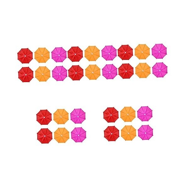 Operitacx Jouets Miniforce 18 Pcs Mini Jouet Parapluie Fer Abat-Jour en Polyester Jouets pour Enfants