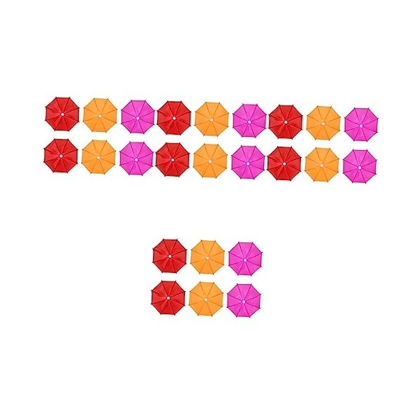 Operitacx Jouets Miniforce 18 Pcs Mini Jouet Parapluie Fer Abat-Jour en Polyester Jouets pour Enfants