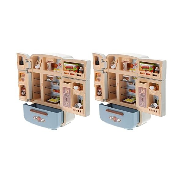 Toddmomy Jouets Miniforce Mini Congelateur 1 Ensemble De Maison De : Jouets Meubles De Réfrigérateur: À La Décoration De des 