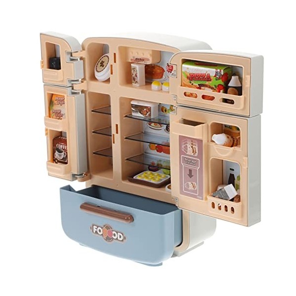 Toddmomy Jouets Miniforce Mini Congelateur 1 Ensemble De Maison De : Jouets Meubles De Réfrigérateur: À La Décoration De des 