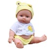 Stecto Poupée africaine en vinyle pour bébé garçon de 30 cm avec chapeau de vêtements Lifelike Baby Play Doll Newborn Baby To