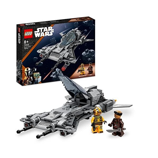 LEGO 75346 Star Wars Le Chasseur Pirate, Jouet de Construction Le Mandalorien Saison 3 avec Minifigurines Pilote et Vane, Idé