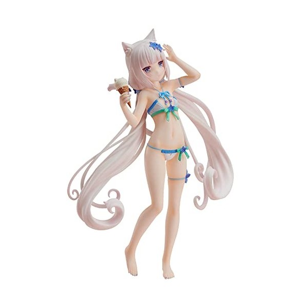 NATSYSTEMS Chiffre danime Nekopara -Chocola/Vanille- 1/12 Maillot de Bain Ver. Figurine Ecchi Jolie poupée Modèle Décoration