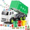 Anby families Camion Poubelle Jouet Enfant,Camion Jouet avec Lumière et Son,Voiture Jouet Enfant 3 Ans Garçon Fille,Jouets éd