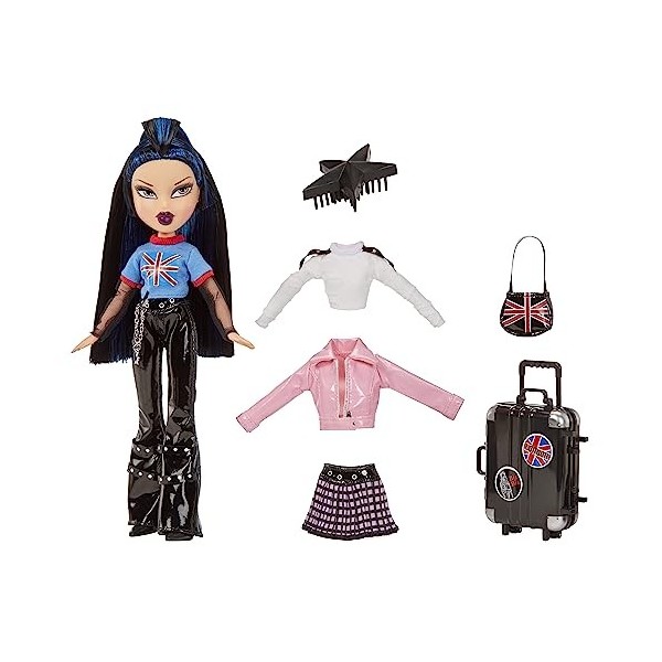 Bratz Pretty N Punk Poupée Mannequin - JADE - Réédition de deux poupées avec des tenues assorties, une valise personnalisab