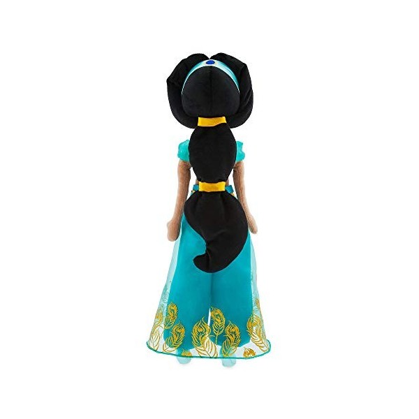 Disney Store Poupée de Chiffon Princesse Jasmine, Aladdin, 48 cm / 18", Jouet avec Une Tenue Deux pièces Chic et Un Bandeau, 