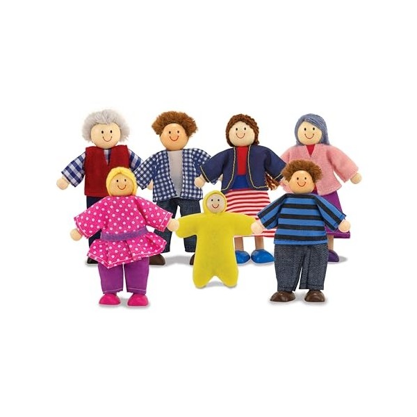 Melissa & Doug Wooden Doll Family