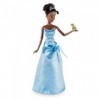 Tiana Classic Poupée avec une robe bleue brillante et porte princesse Naveen en forme de grenouille