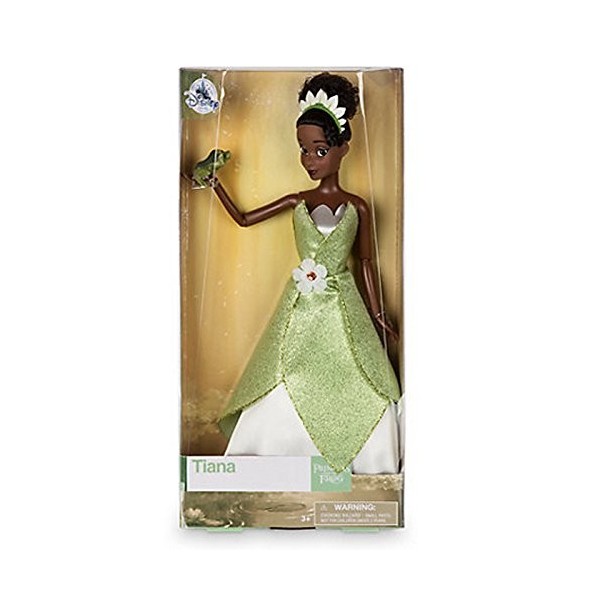 Disney officiel Princess & The Frog 33cm Tiana Classique Doll Avec Naveen Frog