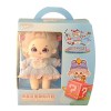 WUURAA 20cm Baby Doll Life-Like Reborns Play Doll Cotton Peluche Doll Poseable Dressup Cute Idol Doll pour Enfants Collector 