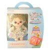 WUURAA 20cm Baby Doll Life-Like Reborns Play Doll Cotton Peluche Doll Poseable Dressup Cute Idol Doll pour Enfants Collector 