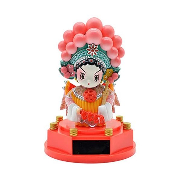 Drame Chinois Secouant La Tête Poupée Solaire Voiture Accessoires Ornements Jouets Bureau Art Décoration Chambre Magasin Mais