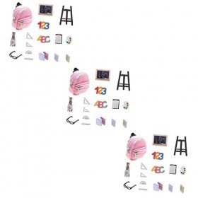 ibasenice 3 Ensembles De Papeterie pour Maison De Poupée Arts Et Artisanat pour Enfants Mini Jouets pour Enfants Mini Cartabl